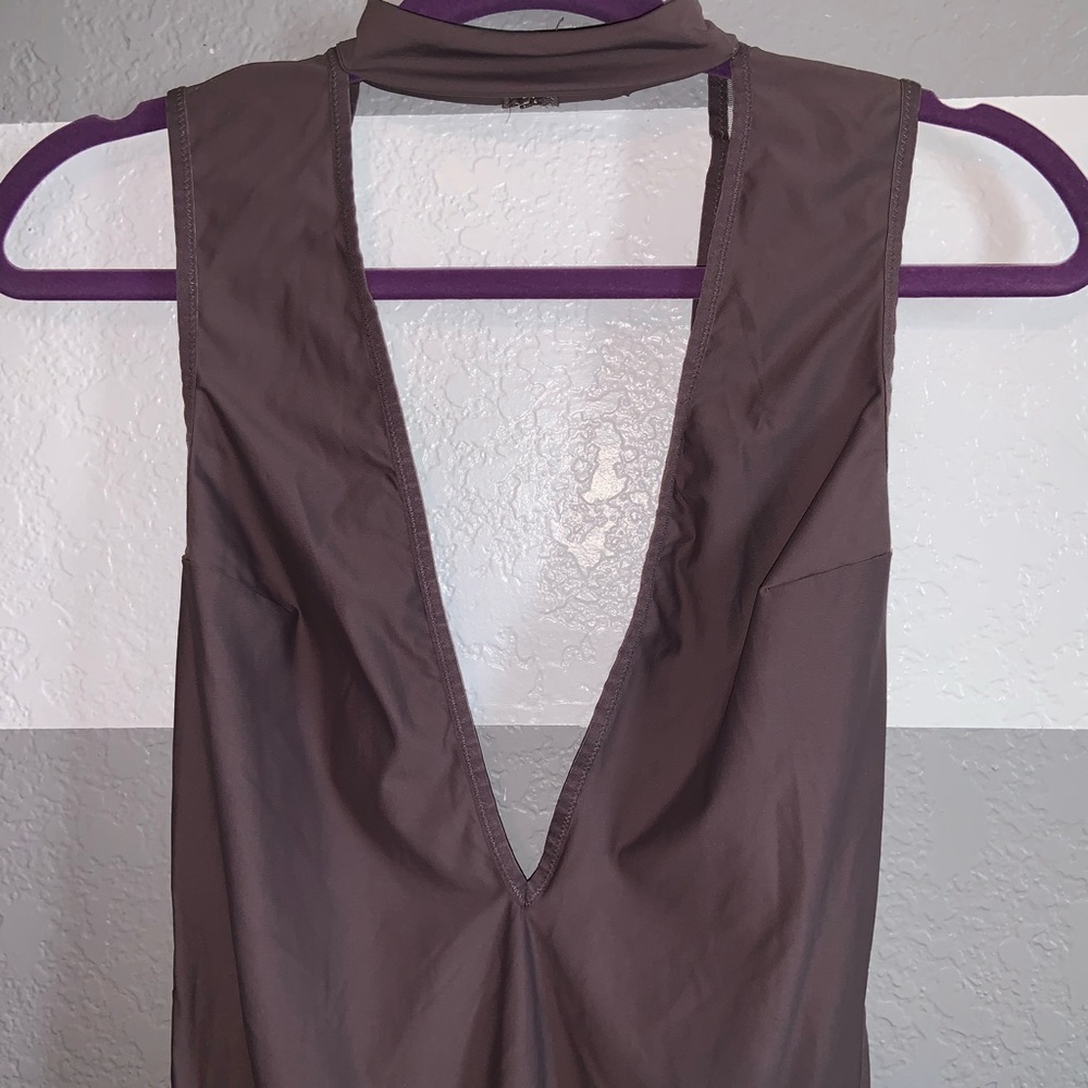Plunging neckline lingerie/bodysuit